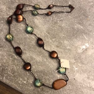 Turquoise and Brown Necklace